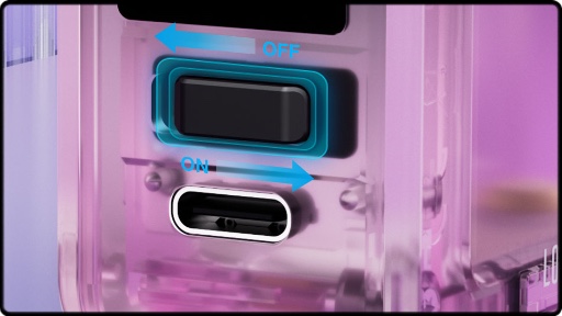 Le switch ON/OFF de la box Centaurus N200